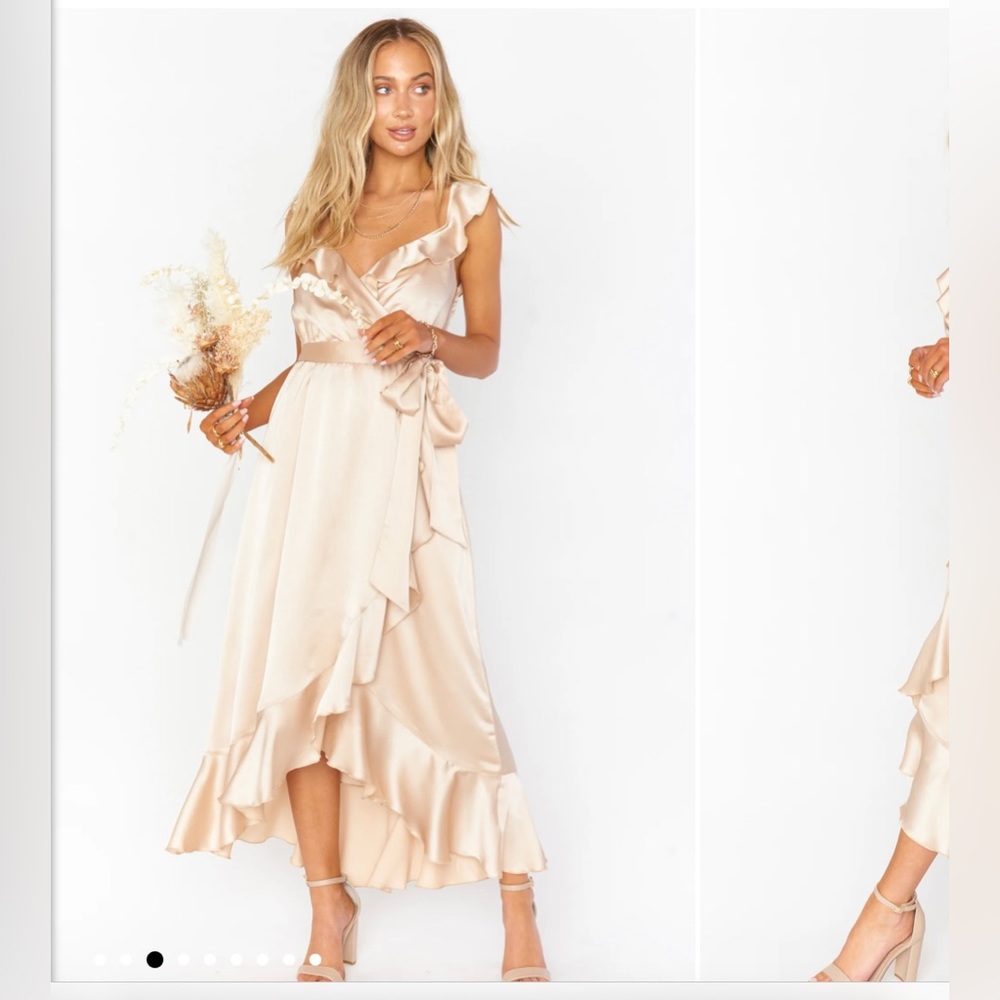 Show Me Your Mumu Samantha Ruffle Wrap Dress